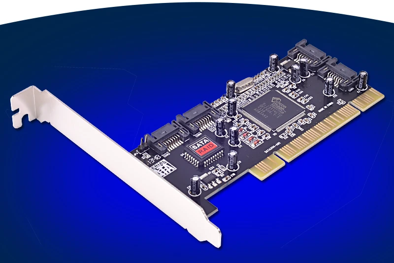 4 порта Внутренний SATA PCI Хост RAID контроллер карты чипсет SIL3114 для кремния|raid controller