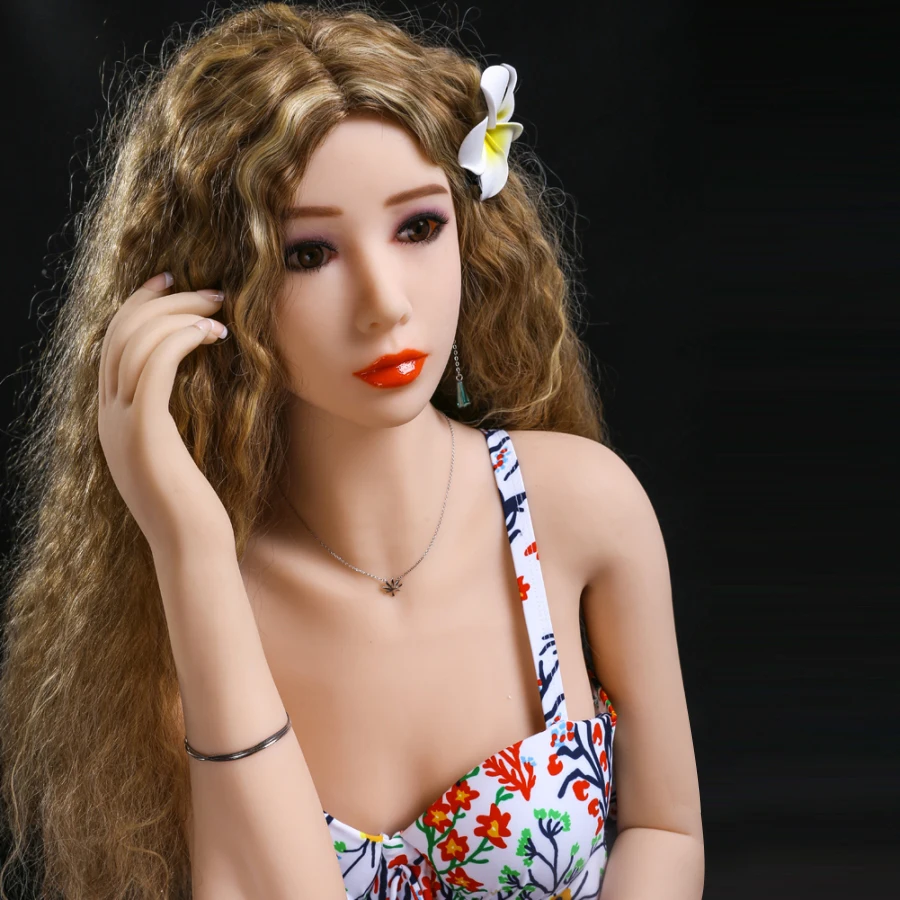 Pinklover 155 см маленькая грудь настоящая твердая Силиконовая секс-кукла Аниме Кукла