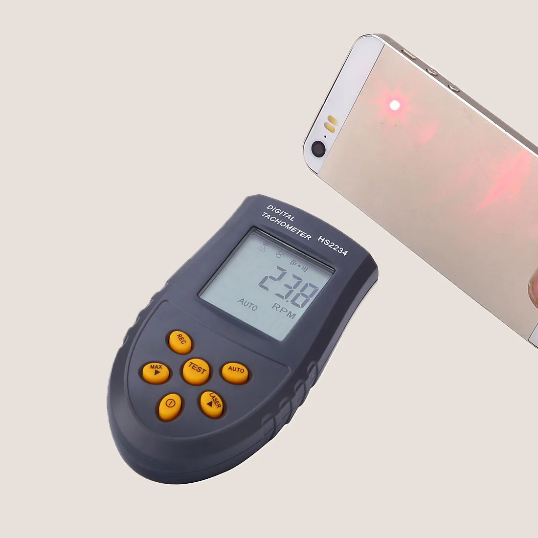 Новый 1 шт. измеритель скорости вращения лазерный тахометр цифровой фото LCD RPM