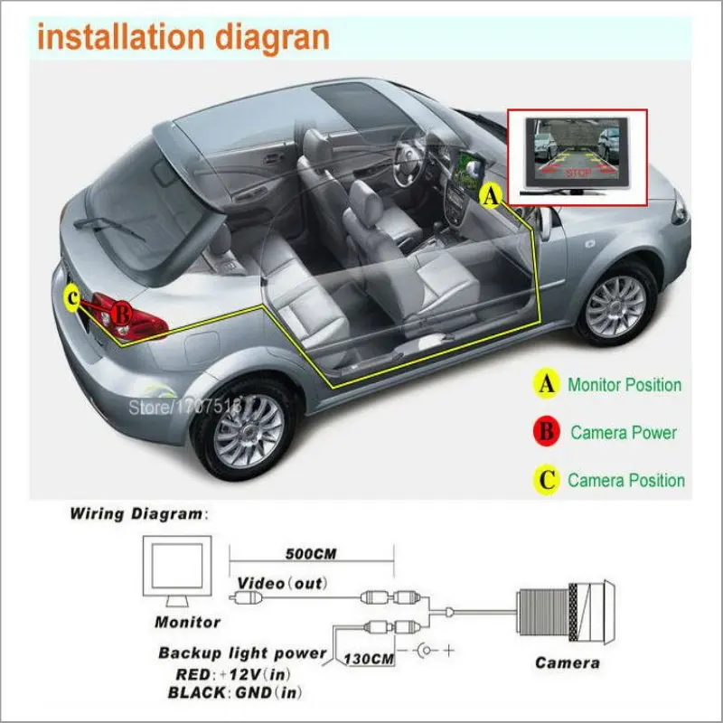 Yeshibation камера заднего вида для Mazda комплект задних и камер 5 CX5 2013 2014 совместим с RCA