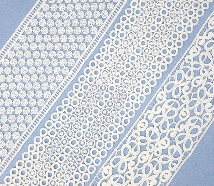 

5Yards New Arrival White Tulle Lace Ribbon Applique Trim Venise Sewing On Craft Free Shipping