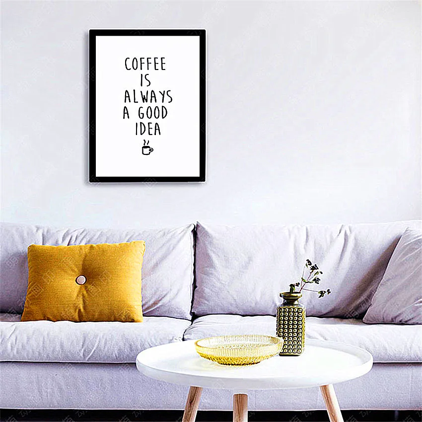 Cotill Кофе Хорошая Идея Холст Картины Home Decor Холсте Печать Плакатов Без Рамки Уолл