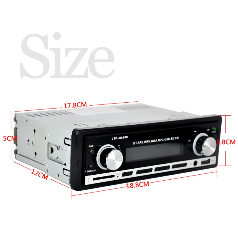 Горячая продажа 12V Bluetooth автомобильный аудио авто стерео радио плеер FM приемник MP3