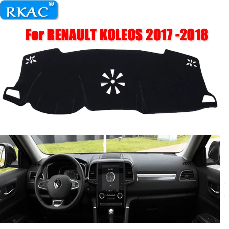 Коврик RKAC для приборной панели RENAULT KOLEOS 2017-2018 черный коврик Солнцезащитная