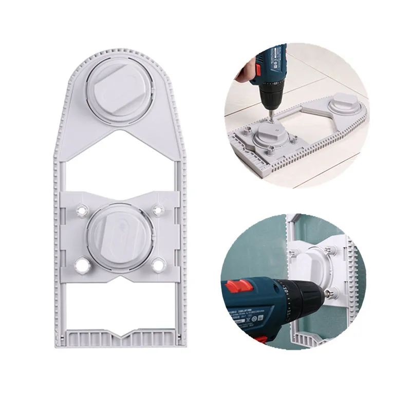 

1pc Perforated Locator 5/6/8/10mm Tile Glass Marble Borehole Positioning Plate Drilling Head Anti-slip Drill Guide
