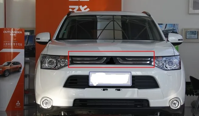 Решетка решетки радиатора переднего бампера вставка для Mitsubishi Outlander 2013 2014 1 шт. |