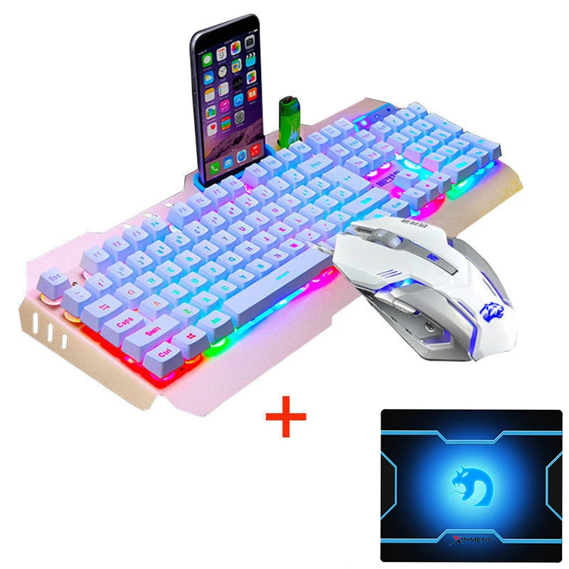 Проводная эргономичная Игровая Usb клавиатура и мышь M398 с