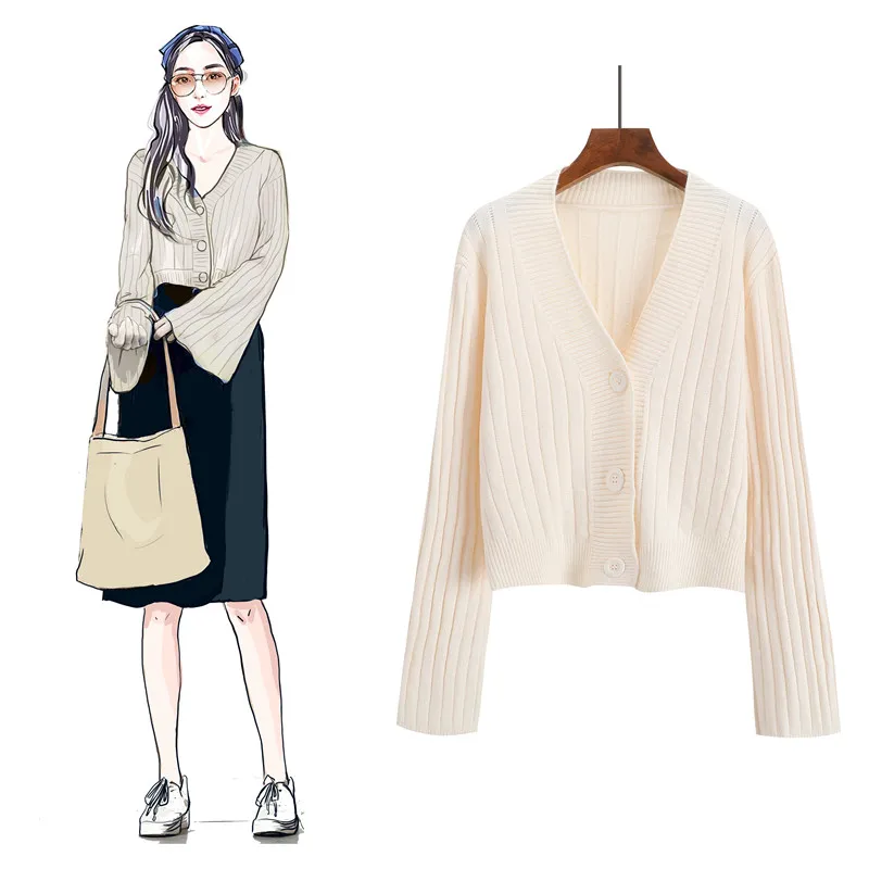 Colorfaith Women Cardigans Sweater New 2019 Knitting Autumn Winter Casual Buttons Single Breasted Outer wear Ladies Tops SW1003 |