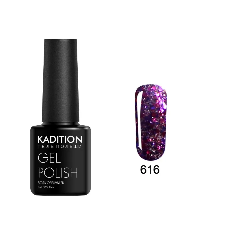 616 KADITION 3D Алмазный гель для ногтей с блестками лак Bling Diamond UV светодиодный Гель-лак для ногтей нужно базовое верхнее покрытие дизайн ногтей - Цвет: 616