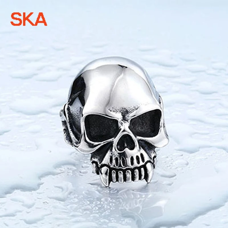 Мужское кольцо в стиле панк из титановой стали 3 цвета | Украшения и аксессуары