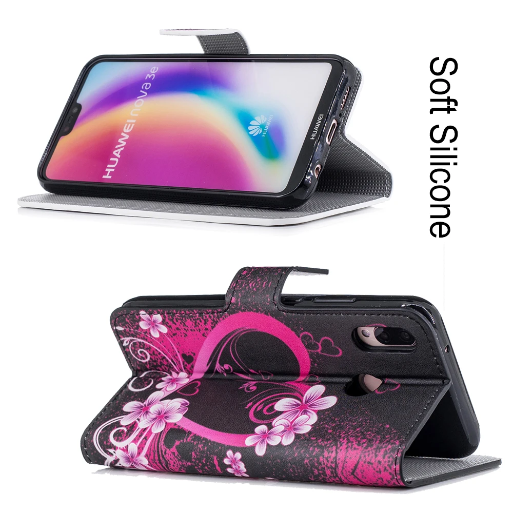 YIESOM Роскошный кожаный чехол кошелек для Huawei P20 Lite Plus P Smart P10 P9 P8 2017 Mate 10 откидная