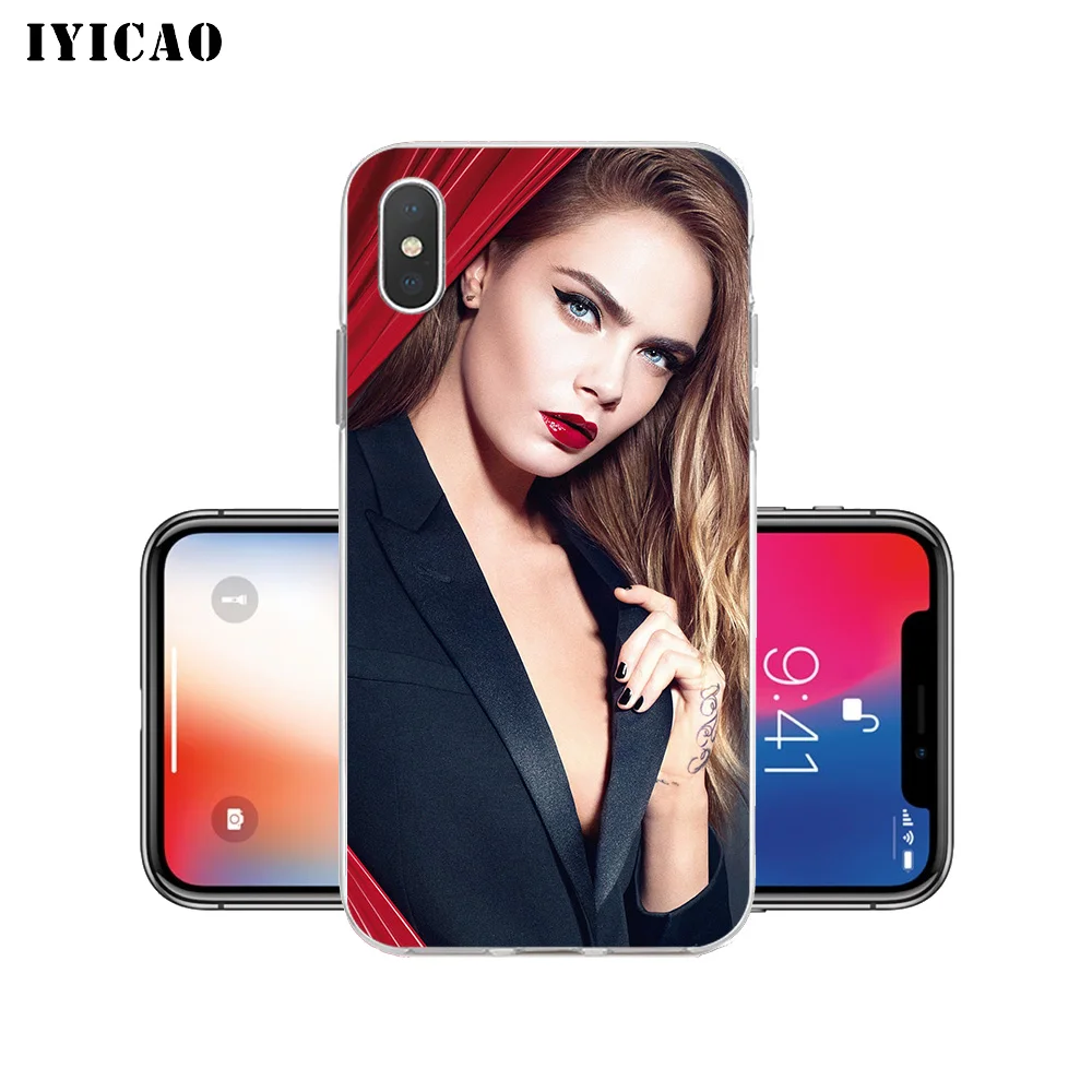 Мягкий силиконовый чехол IYICAO для iPhone X XR XS MAX 6 6s 7 8 Plus 5 SE из ТПУ|Чехлы-накладки| |