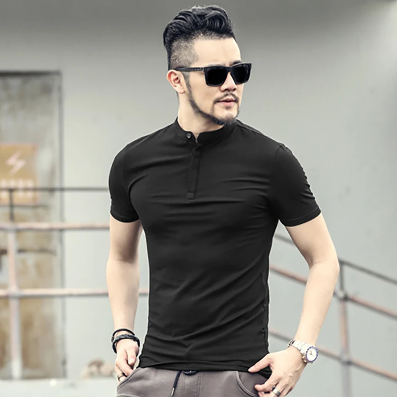Бренд Для мужчин s Solid Polo Paul рубашка Masculina для модная мужская Повседневное Генри