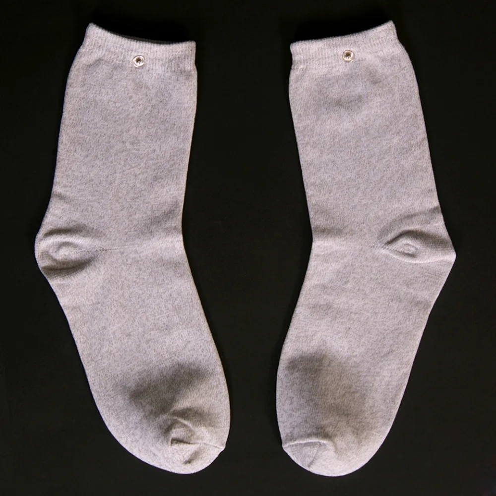 Длинный размер проводящий Серебряный волоконный электрод Sockss массаж десятки