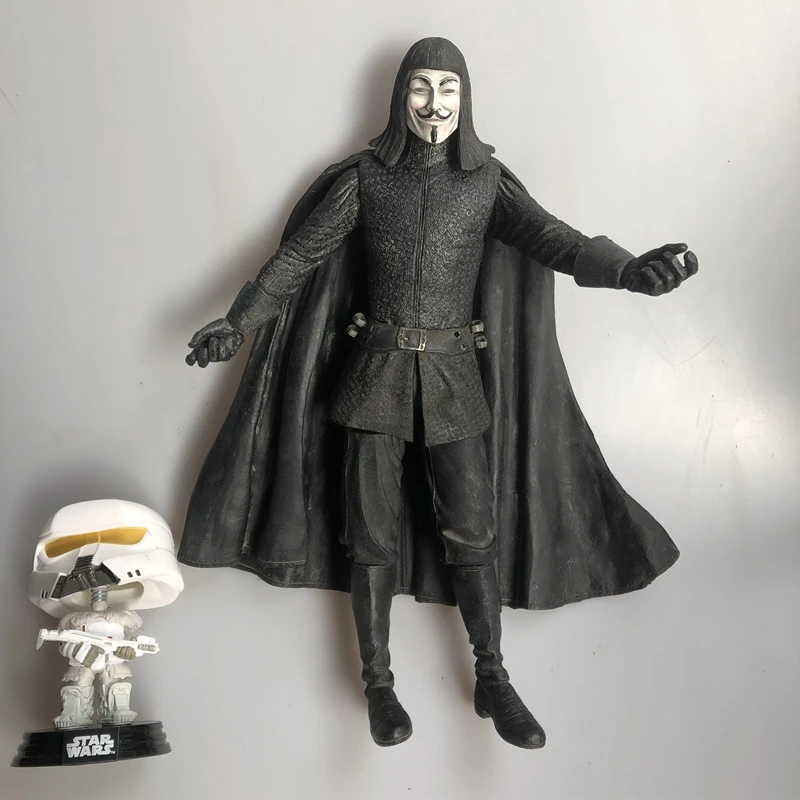 Garage Kit 12 ''V для вендетты Волшебные звуковые суставы кукла Фигурка Коллекционная модель свободная игрушка
