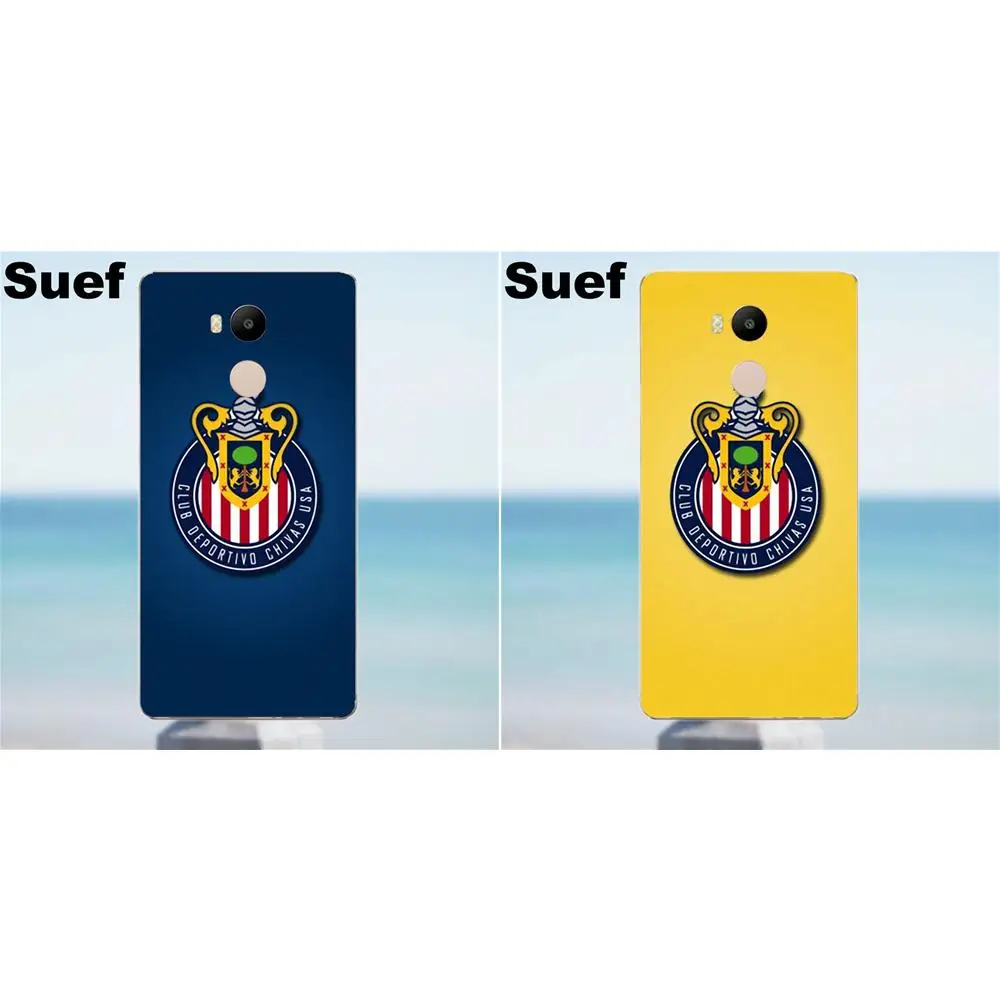 Чехол из ТПУ с логотипом Suef Cd Chivas Usa Sports Mls Team для Xiaomi Redmi 4 3 3S Pro Mi3 Mi4 Mi4i Mi4C Mi5 Mi5S Mi Max Note