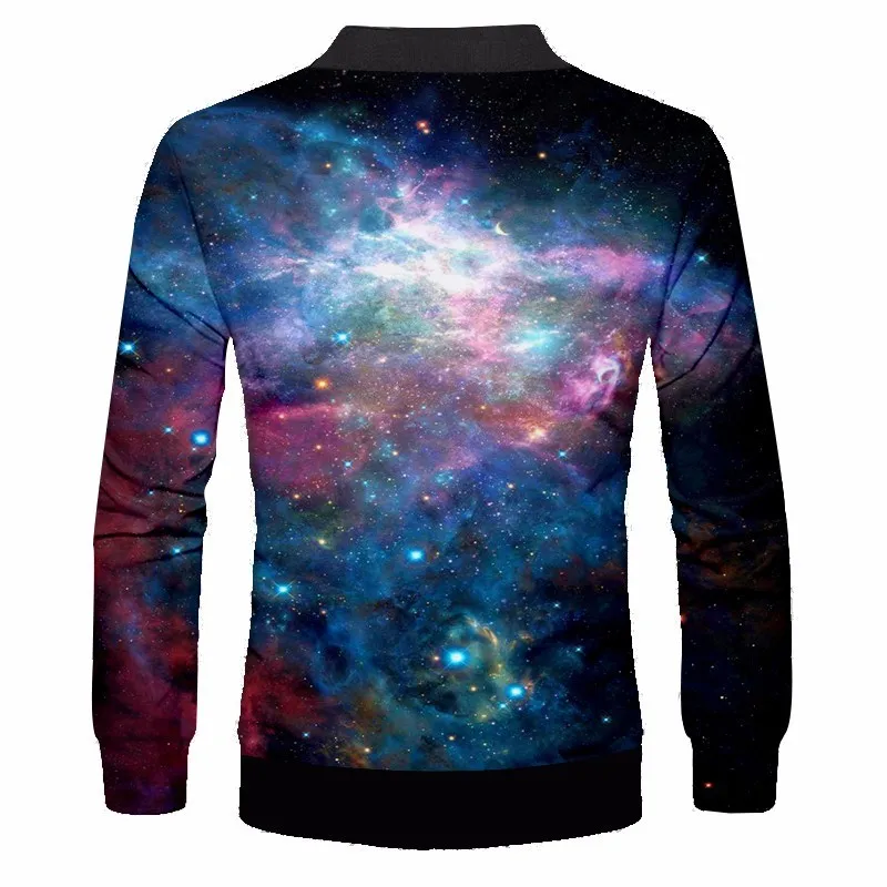 Мужская куртка OGKB с воротником стойкой повседневная 3D принтом|Мужские куртки| |