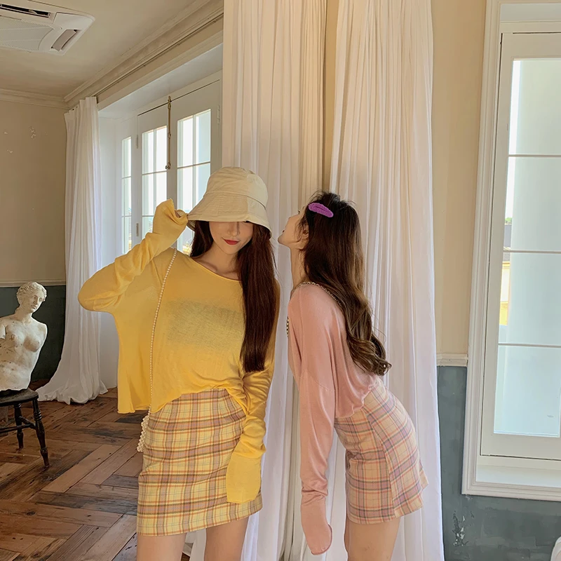 3 вида цветов летние однотонные свободные топы с защитой от солнца женские