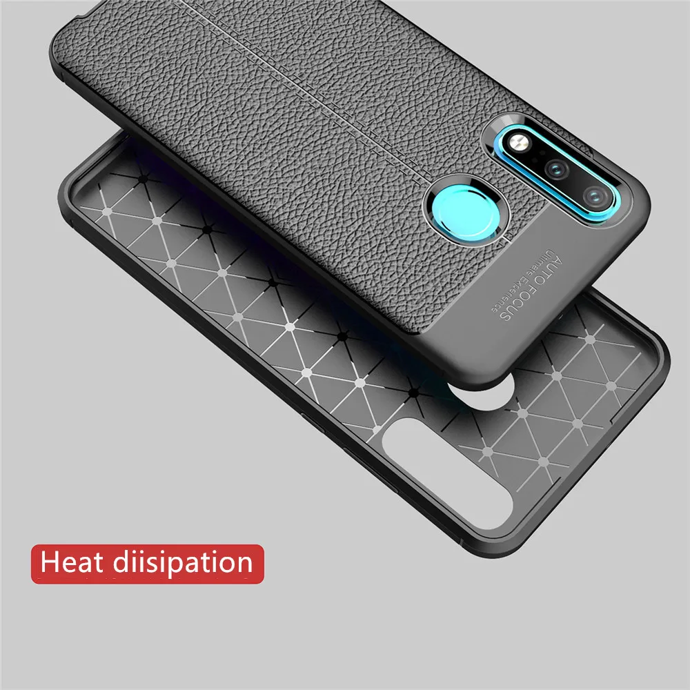For Oneplus 7 Silicone Shockproof Case Cover Luxury Leather Litchi Pattern Soft TPU for |
