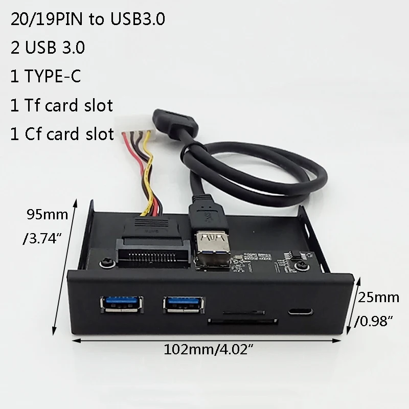 Zomy черный Алюминиевый 4 вида стилей 3 5 &quot19/20PIN USB 0 адаптер HUB дисковод Шасси Панель