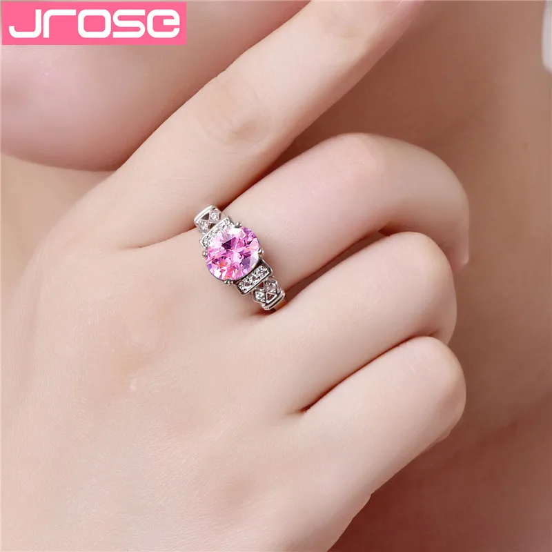 JROSE новый дизайн свадебные кольца с надписью Forever Love женское серебряное медное