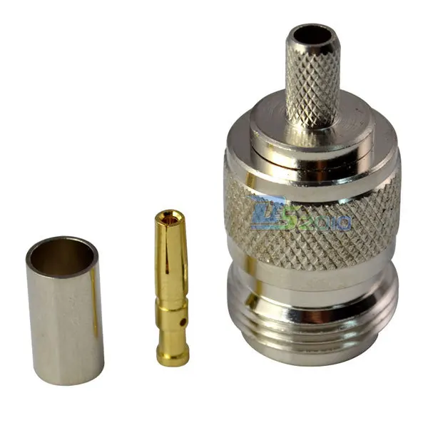 Высокая QualityN Женский Джек обжимной для RG58 RG142 RG400 LMR195 радиочастотный коаксиальный