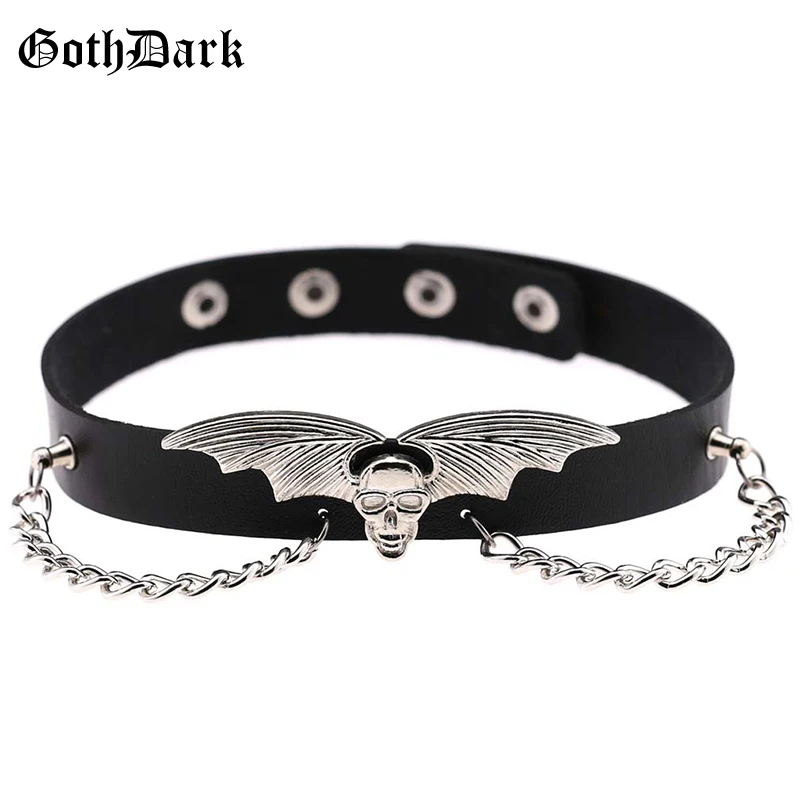 Готический гранж панк готическое ожерелье Goth Dark модное женское ювелирное