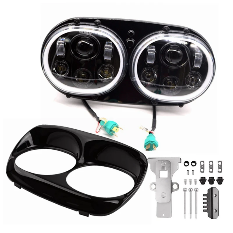 Фара Marlaa для мотоцикла 2004 2013 светодиодный двойной 5 75 дюйма| |