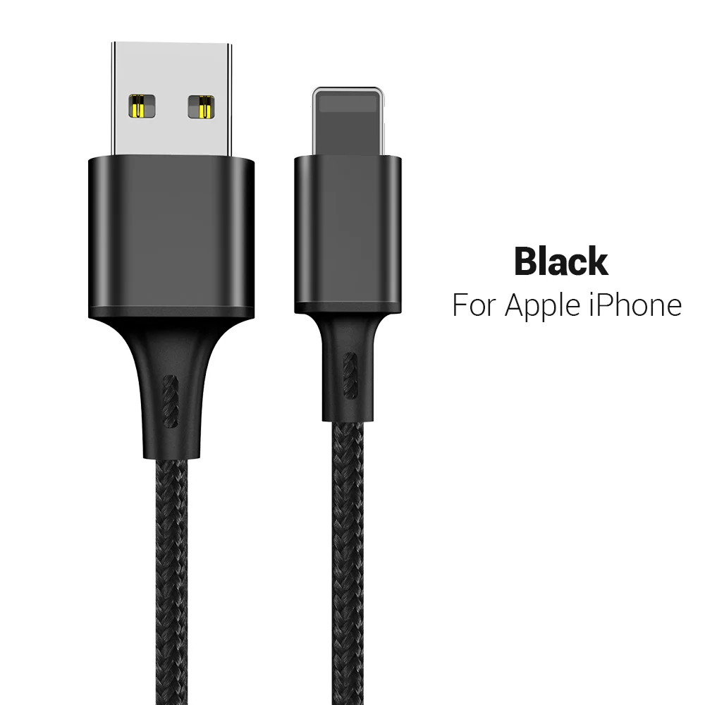 for iPhone KISSCASE кабель для передачи данных USB кабель для iPhone Micro USB кабель для Xiaomi type C USB кабель для samsung Galaxy S10 кабель для быстрой зарядки - Цвет: for iPhone