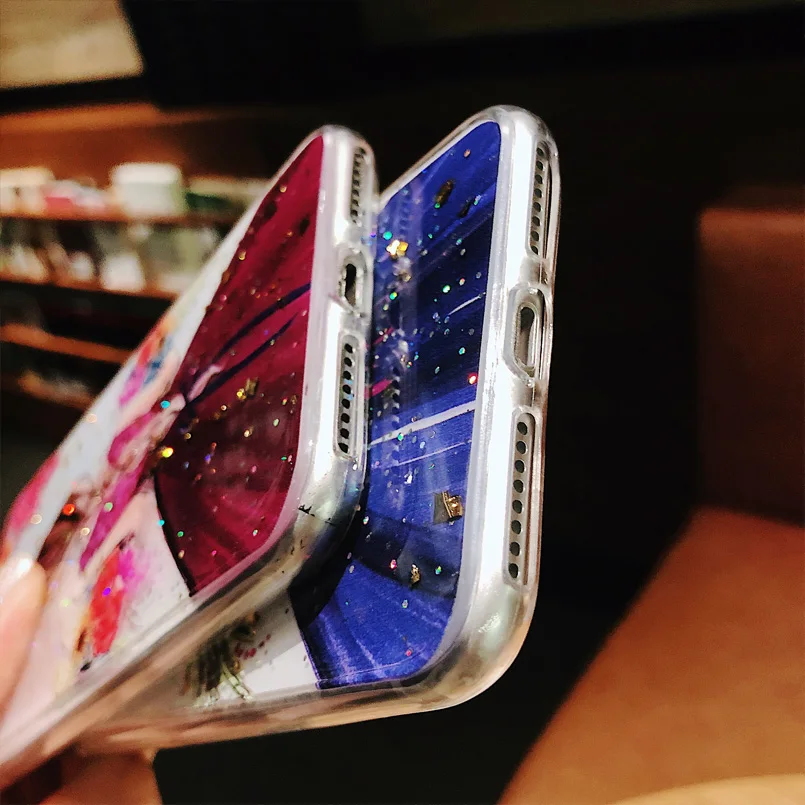 Роскошный чехол для iPhone 7 8 6 6s Plus платье с рисунком девочек PC + TPU X XS Max XR бампер Funda