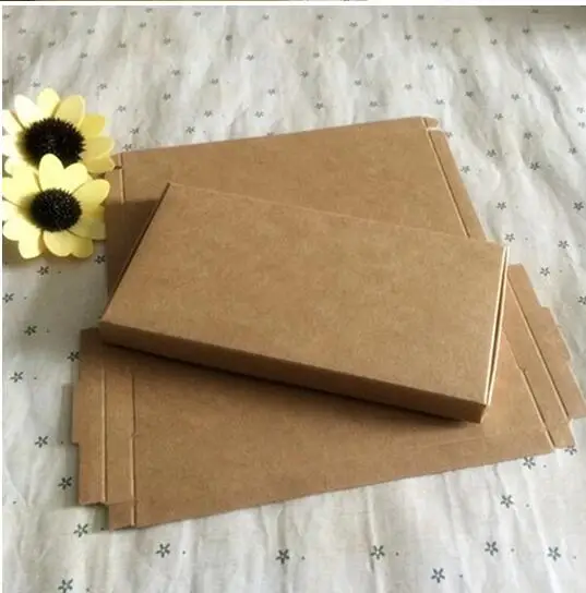 Алиса 50 шт./лот Свадебная коробка конфет коричневый Картон Крафт бумажная