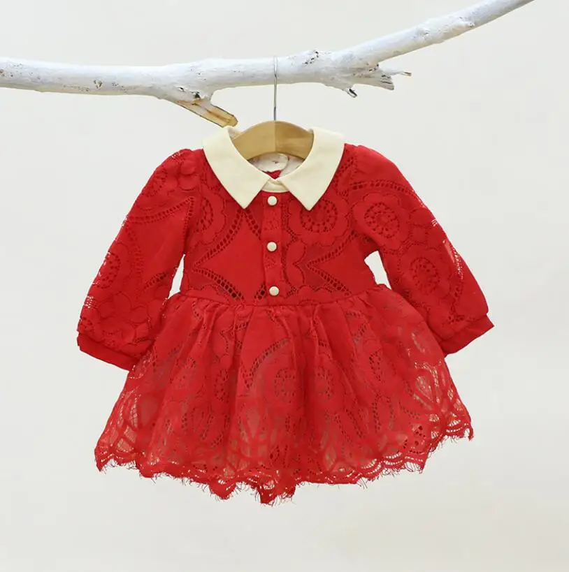 

Baby Girl lace Dresses newborn Clothes baby girls birthday princess dresses spring autumn clothing For 0-24M infant