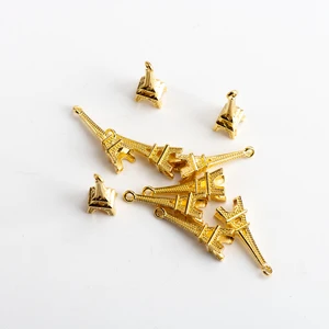 Небольшая Эйфелева башня DIY Подвеска из сплава для ювелирных изделий Рукоделие шармы Ювелирные изделия фурнитура и компоненты для изготовления ювелирных изделий # JZ331