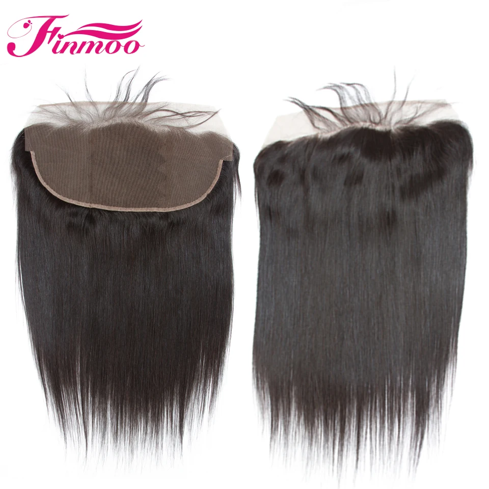 Бразильские волосы remy weave Связки прямой натуральный цвет 13*6 Фронтальная застежка