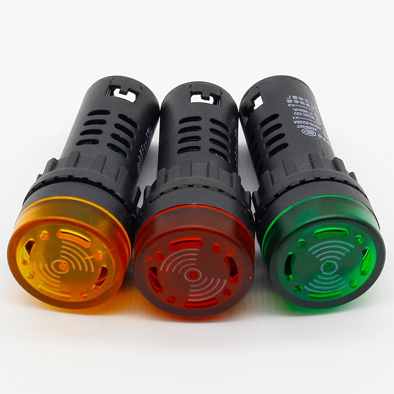 Панель Крепления 22 мм светодиодный индикатор зуммера 12 В 24 в 110 220 зуммер|led buzzer|22mm