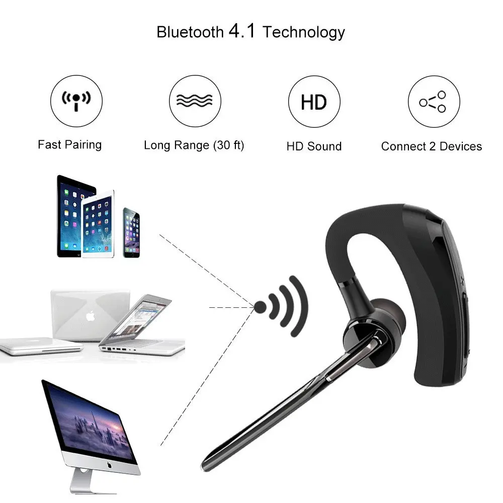 Новейшие Bluetooth наушники V8 Беспроводные стереонаушники для вождения автомобиля