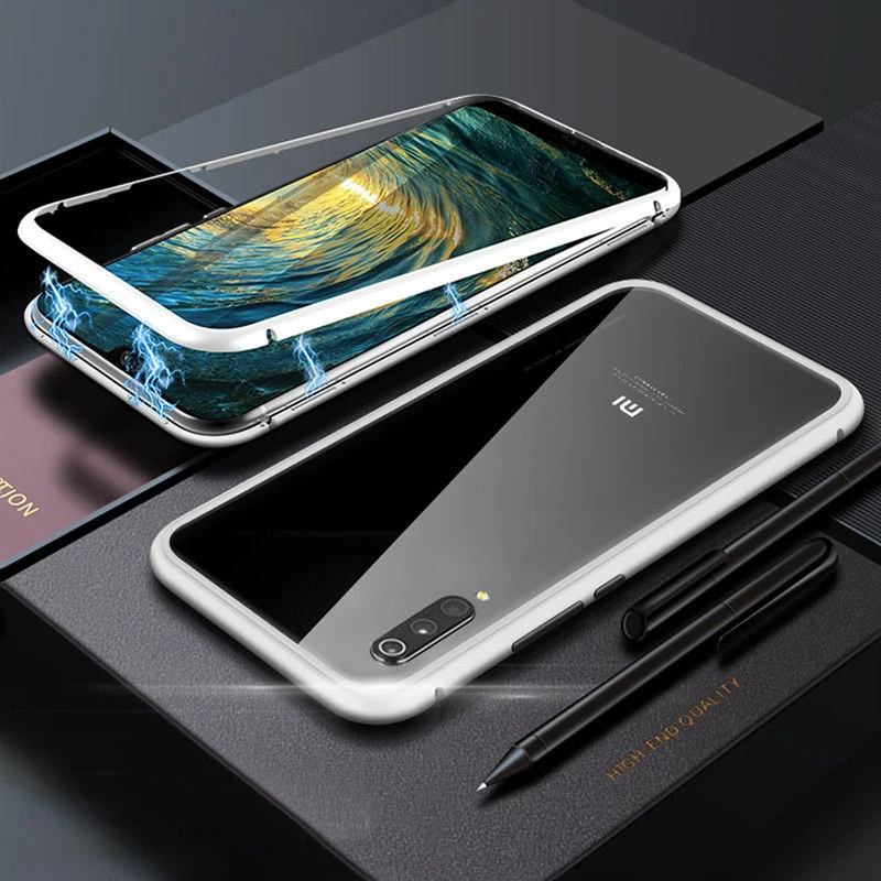 360 чехол с магнитной адсорбцией для Xiao mi Red mi Note 7 6 5 Pro Чехол Pocophone F1 закаленное стекло для Xiaomi mi 9 8 SE A2 Play