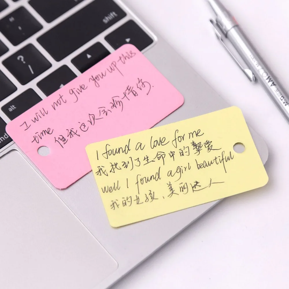 100 шт. сделай сам замеченная Милая Мини карточка из крафтовой бумаги 7x4 см