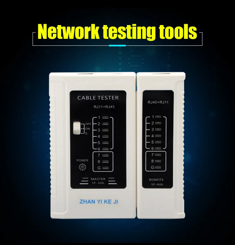 Сетевой кабель тестер Cat5 Cat5E Cat6A Rj45 Rj11 Rj12 UTP LAN инструмент SC8108 Портативный ЖК-дисплей