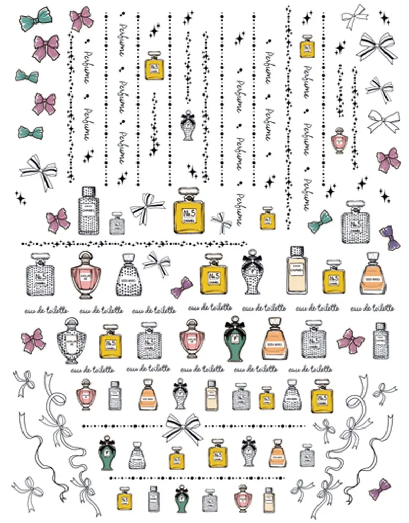 Наклейки для дизайна ногтей 3 шт.|nail wraps|full nail wrapsnail art stickers |