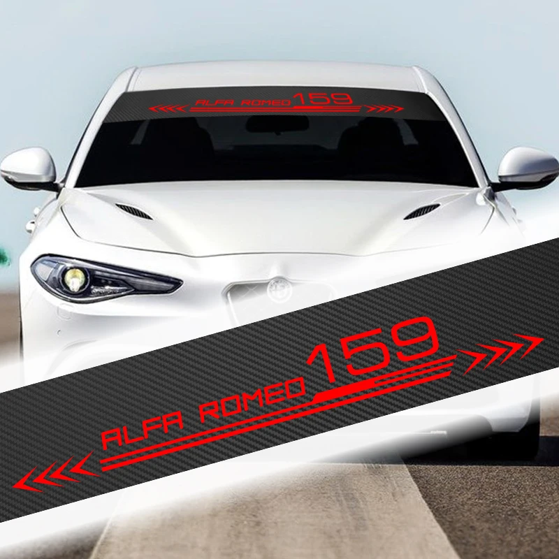 Автомобильные аксессуары 135 см x 20 см, авто переводная Наклейка для окна, переднего лобового стекла, Солнцезащитная наклейка для alfa romeo 159 147 156 giulietta GT