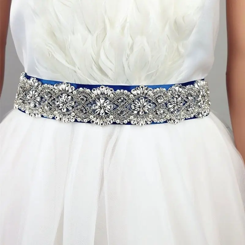 JLZXSY ручная работа Кристалл Стразы аппликация с лентой Свадебные ремни стразы