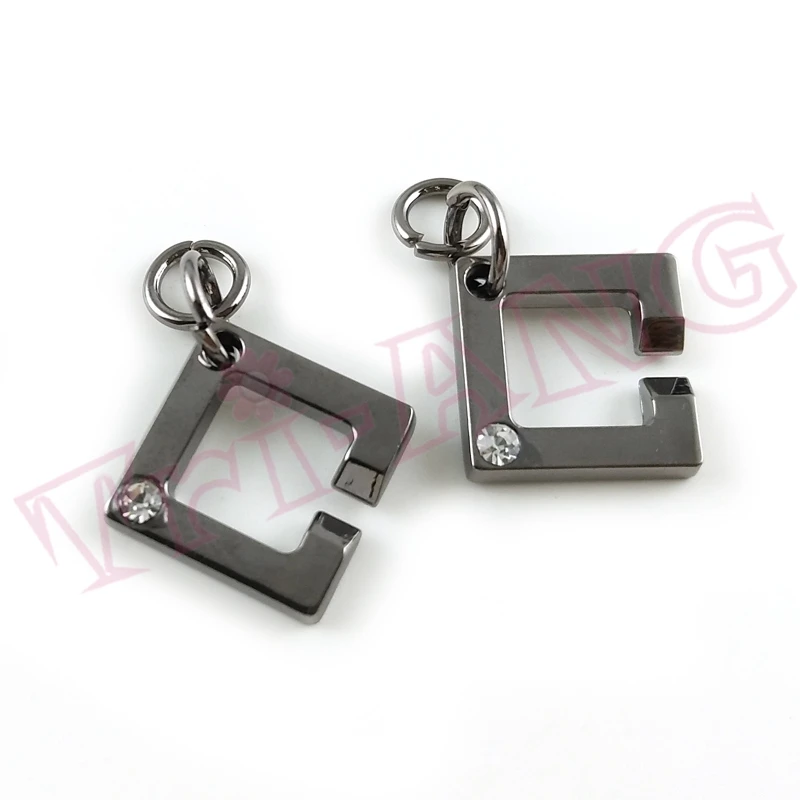 20 шт./лот модные слайдеры на молнии со стразами 5 # квадратной формы|zipper slider|zipper slider