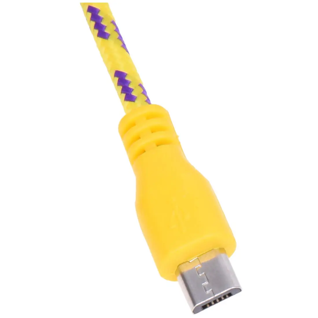 HFES 1 м Плетеный тканевый Micro USB кабель для передачи данных и синхронизации