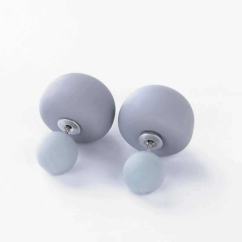 Женские круглые акриловые серьги богемные серьги-гвоздики карамельных цветов