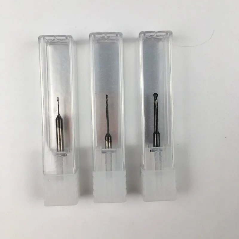 3pcs Dental Lab VHF Milling Burs (size 0.6/1.0/2.0mm) Compatible with VHF K4 cad cam Open System Zirconia Milling Machine