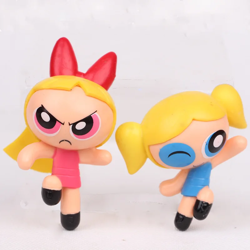 The Powerpuff Girls figuas Blossom Bubbles Buttercup проф. фигурка модель игрушки куклы Brinquedos подарок 6