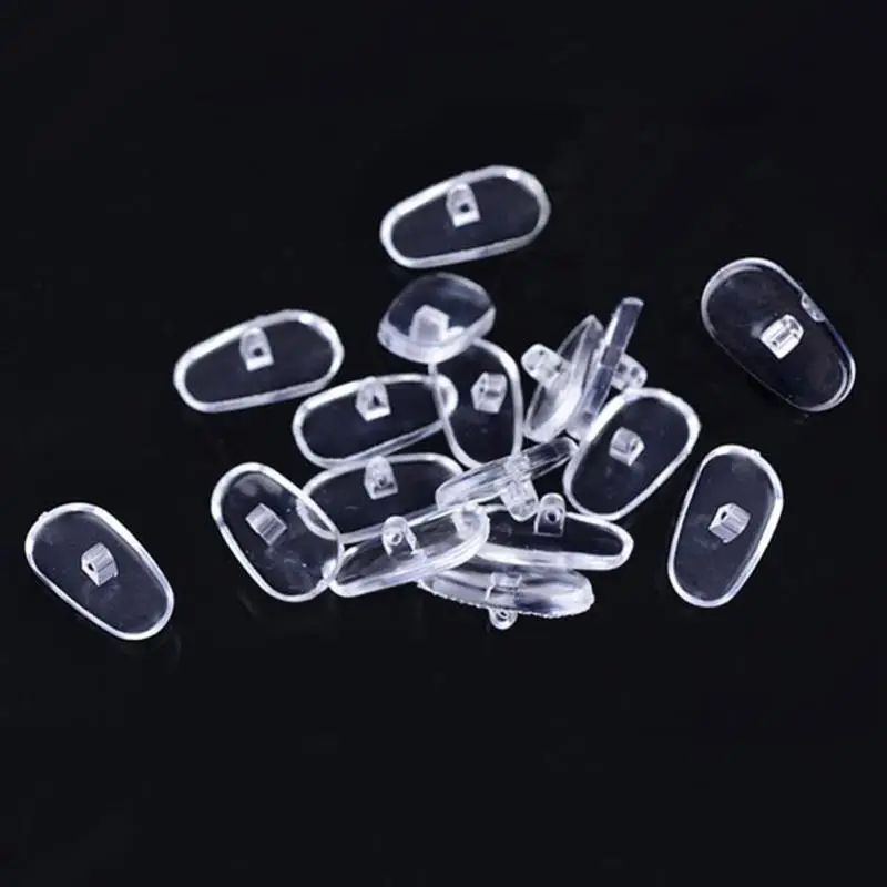 Silicone Nose Pads For Glasses Accessory Soft Oval Screw On Pad Tools 50pcs PVC | Аксессуары для одежды