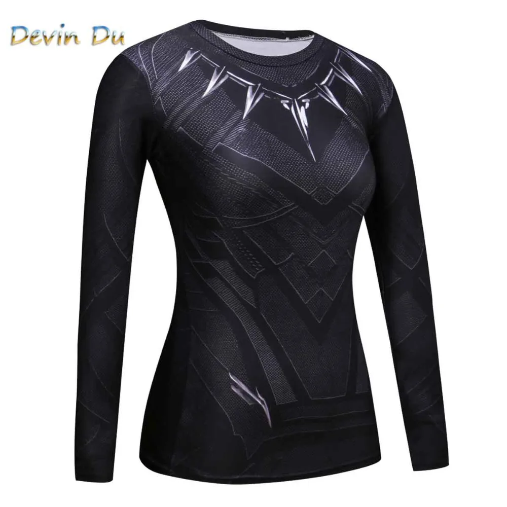 Женские футболки Модная компрессионная рубашка Супермен Капитан Америка 3D