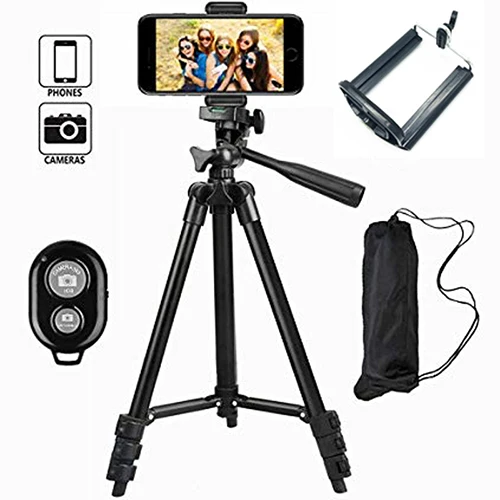3112 phone tripod 35-106 см легкая камера Трипод для мобильного телефона Подставка держатель Регулируемая DSLR камера штатив для iPhone X с пультом дистанционного управления#25 - Цвет: 3112 phone tripod